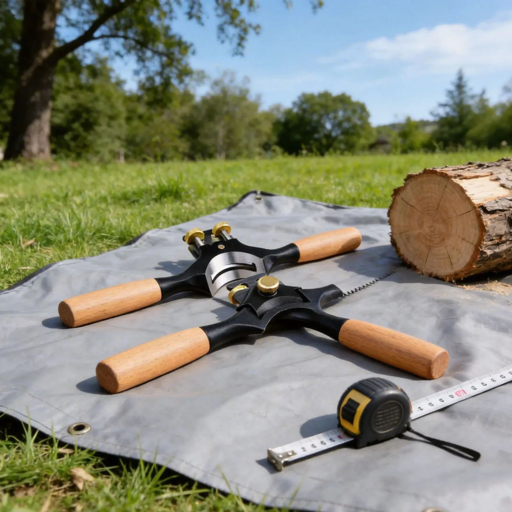 Drawknife Blade - Regulowana dwuręczna mini strugarka z bukową